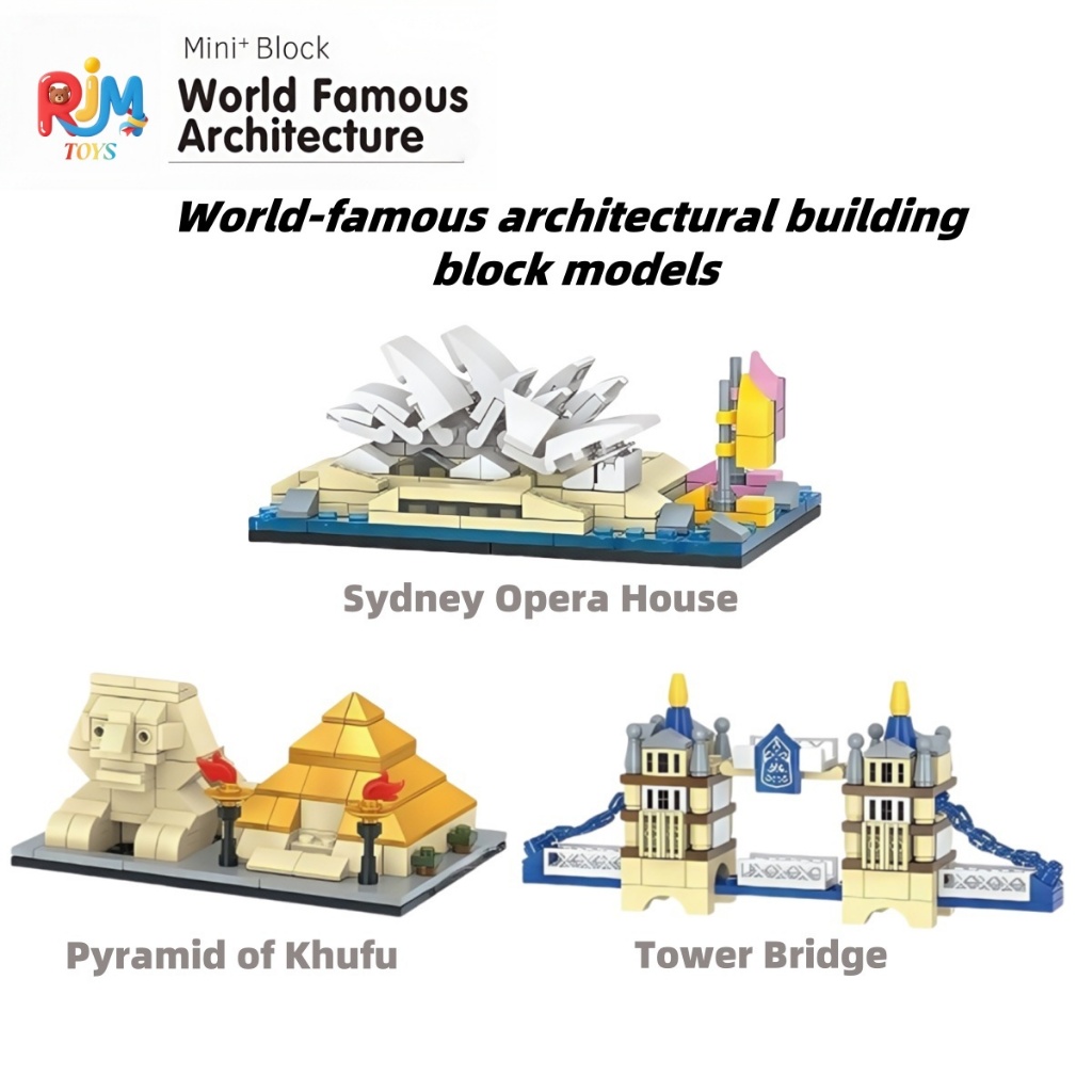 Rumah Opera Sydney/Rumah Opera Sydney/Jembatan London blok nano DlY Rakit Blok Bangunan Model Rumah 