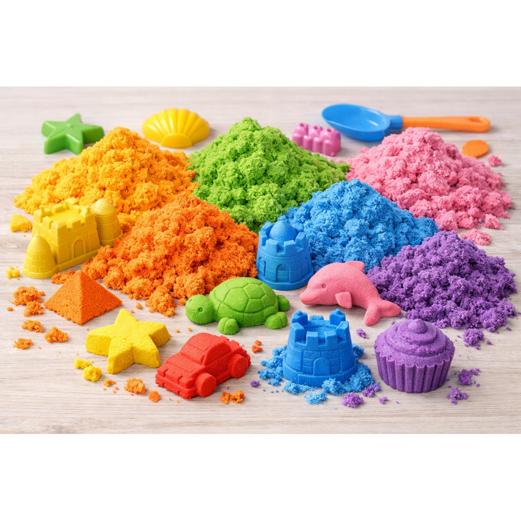 Mainan pasir ajaib anak magic sand kemasan 1kg pasir anak pasir ajaib refill