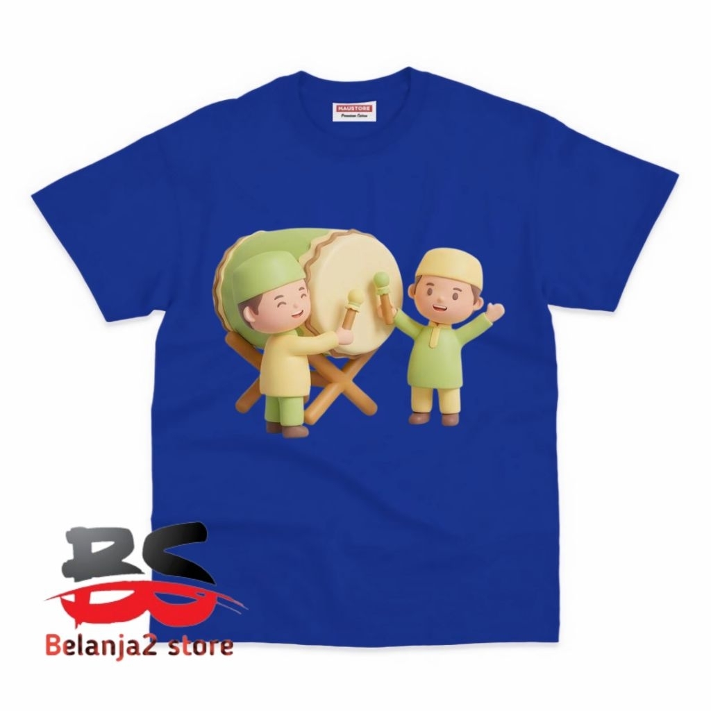 BAJU ANAK KAOS ANAK MOTIF GAMBAR MAIN BEDUG ATASAN ANAK FREE NAMA
