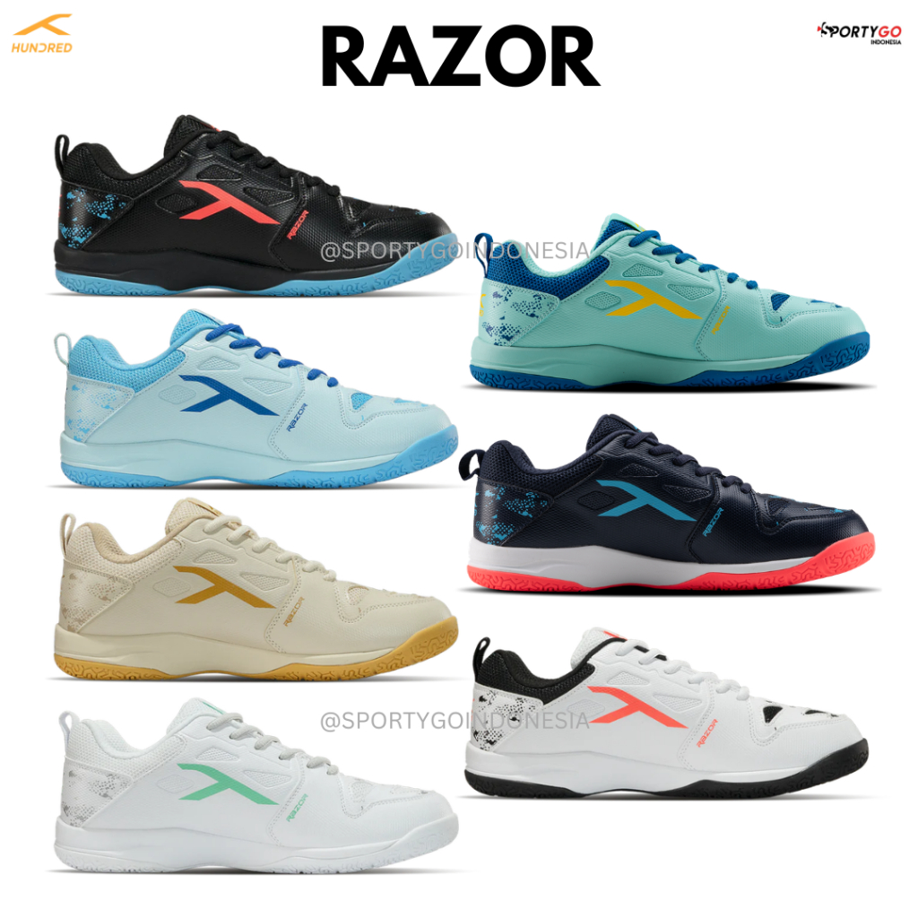 ⁠Sepatu Badminton Hundred Razor | HNDRD RAZOR