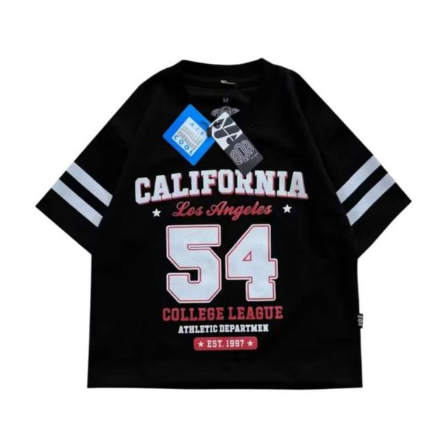 Bargawa Kaos Oversize Anak 54 Hitam Unisex Bahan Airsm/ AIRcool  Uniqlo  (DanBowl) Usia 2thn sampai 