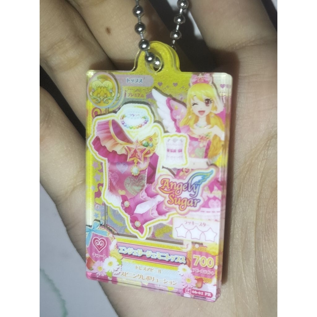 Aikatsu gachapon ichigo gemini keychain
