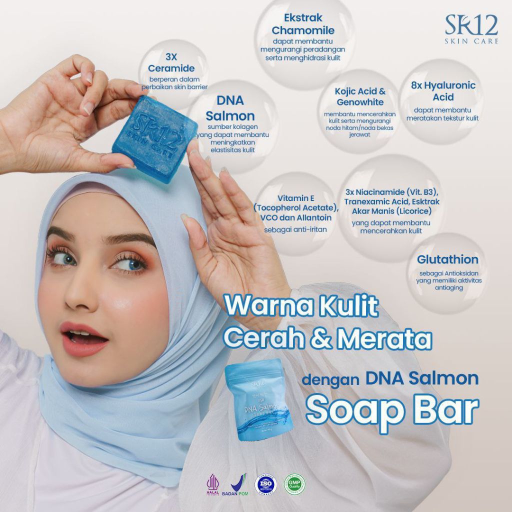 SR12 Sabun DNA SALMON/ soap bar dna salmon