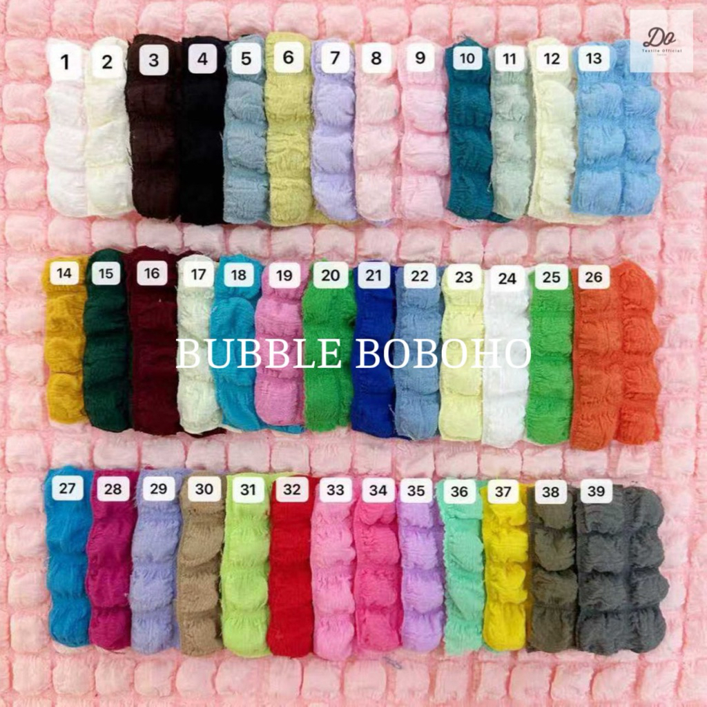 KAIN BAHAN BUBBLE BOBOHO CLOUD MICHIKO EMBOS WAFFLE TANGO