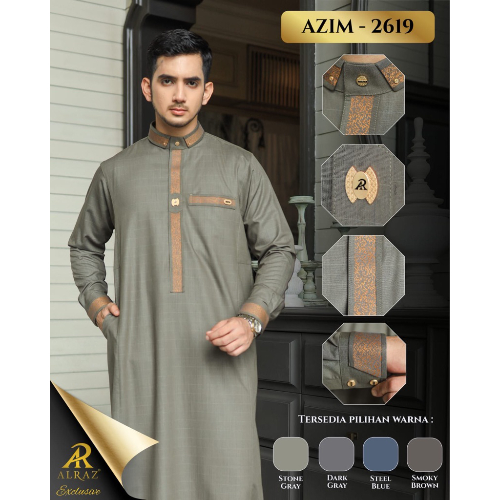 ALRAZ Thobe Exclusive Azim 2619 ( Free Box )