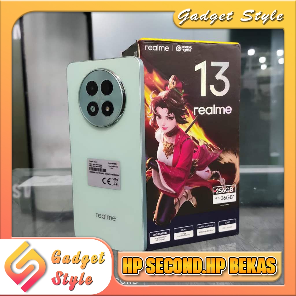Realme 13 5G Ram 12 Rom 256GB Second Resmi Gadget Style Store