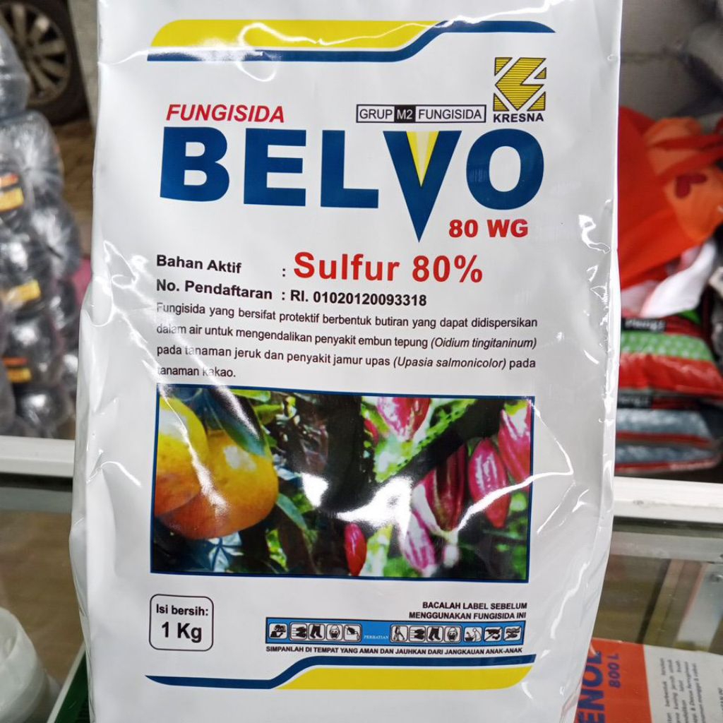 Belvo 80 WG Fungisida Sulfur 80% Mengendalikan penyakit Jamur