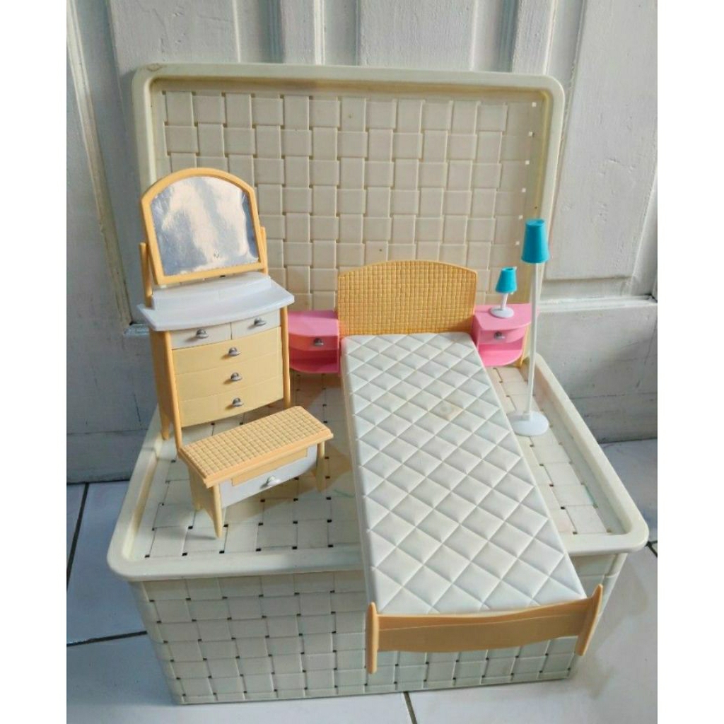 satu set tempat tidur BARBIE ORIGINAL ASLI