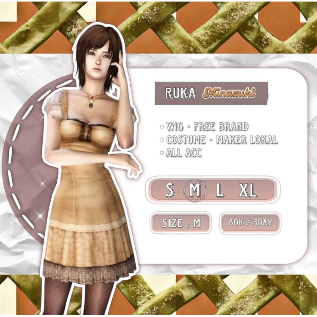 Rental Costume Cosplay Ruka