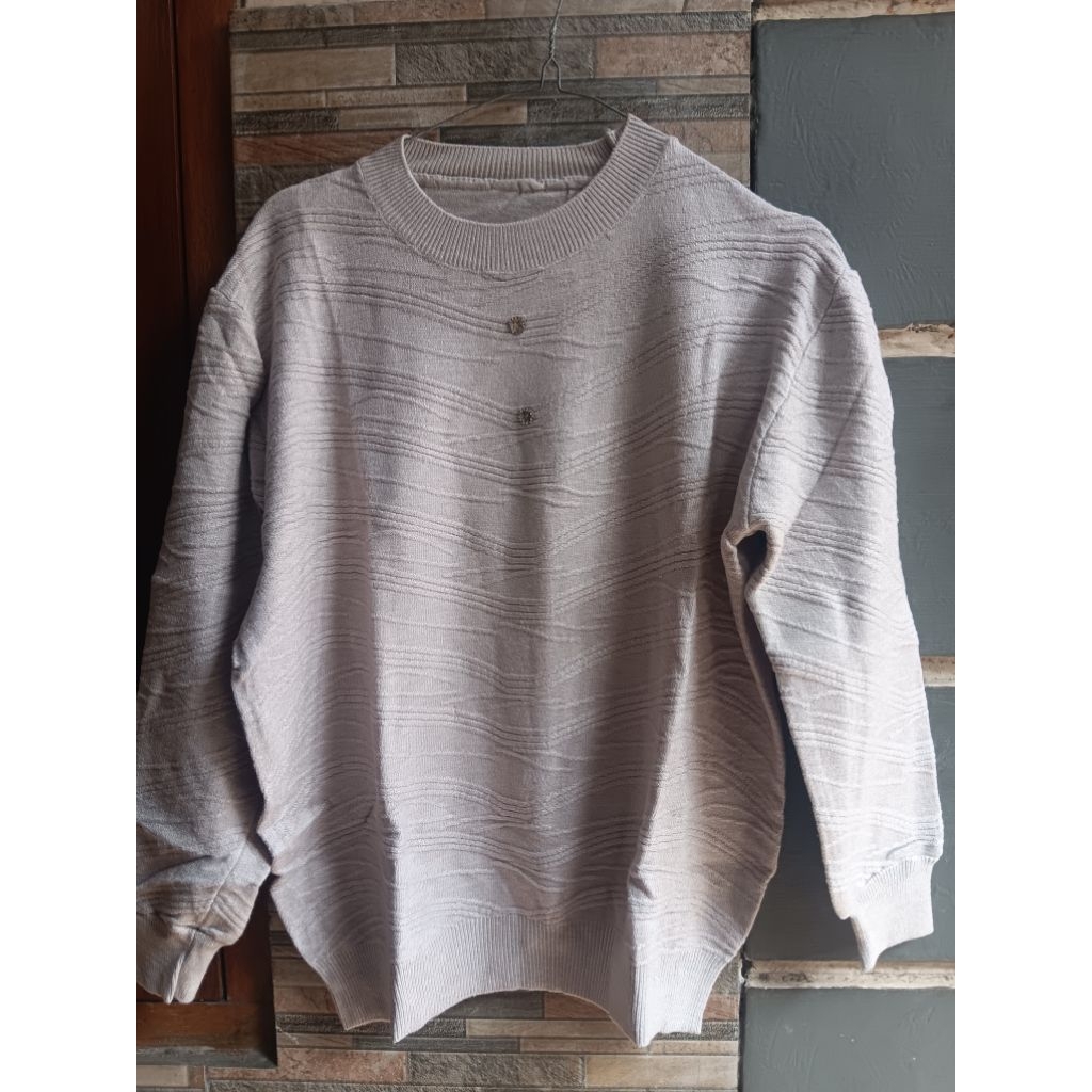 SWEATER RAJUT KANCING WANITA