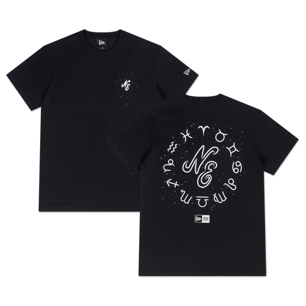 T-Shirt New Era Cap Zodiac Sign Black Original