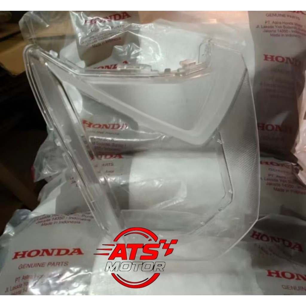 Kaca Mika Lampu Depan Beat Fi 2013-2015 Original Stanleyy