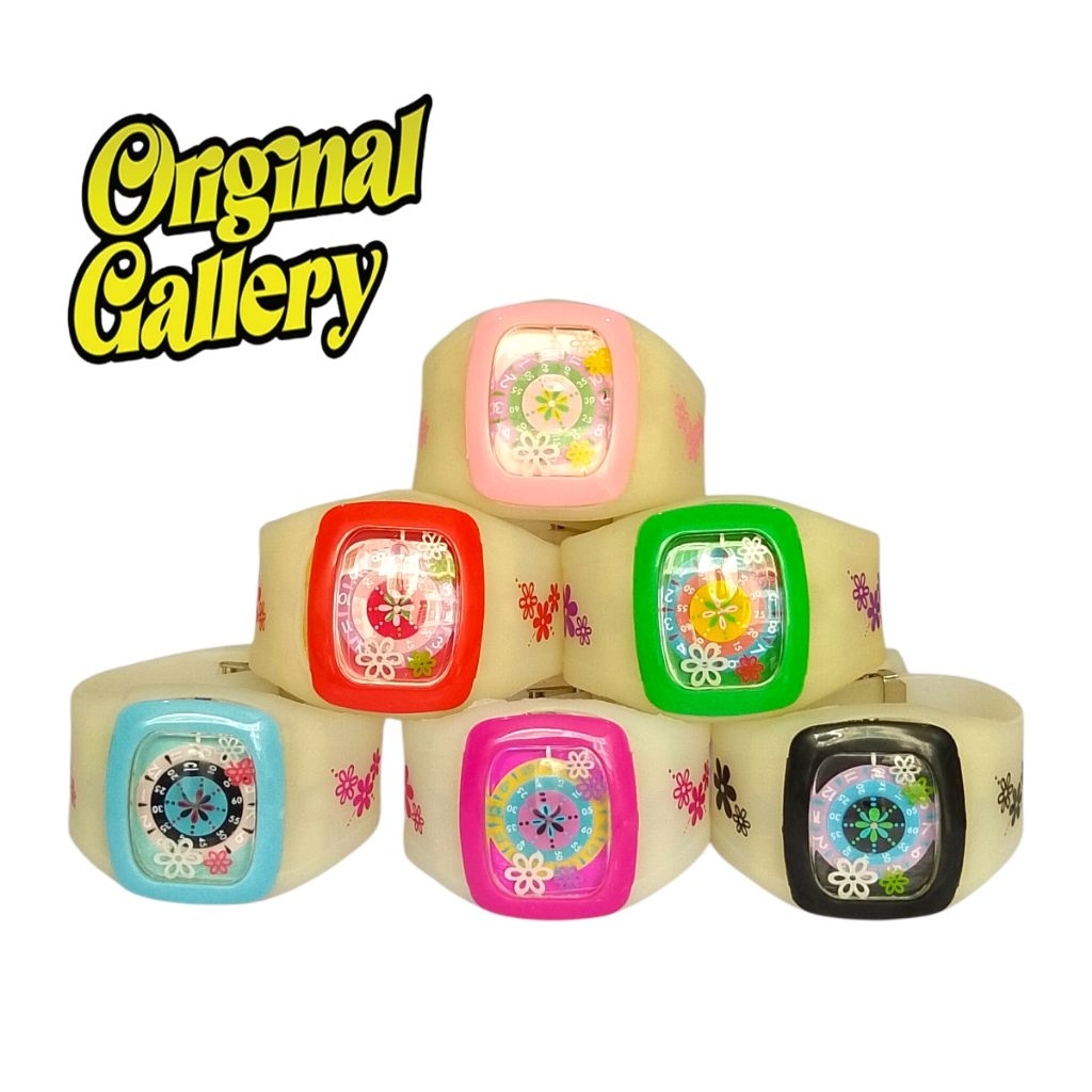 Jam Tangan Variasi Bunga Dewasa dan Anak - Anak ODM