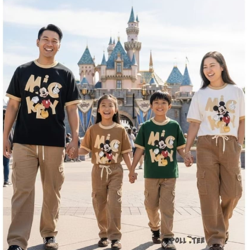 PLT VINTAGE MICKEY Kaos Katun 100%, Kaos Anak Dewasa Oversize, Mouse, Premium Miki Minie