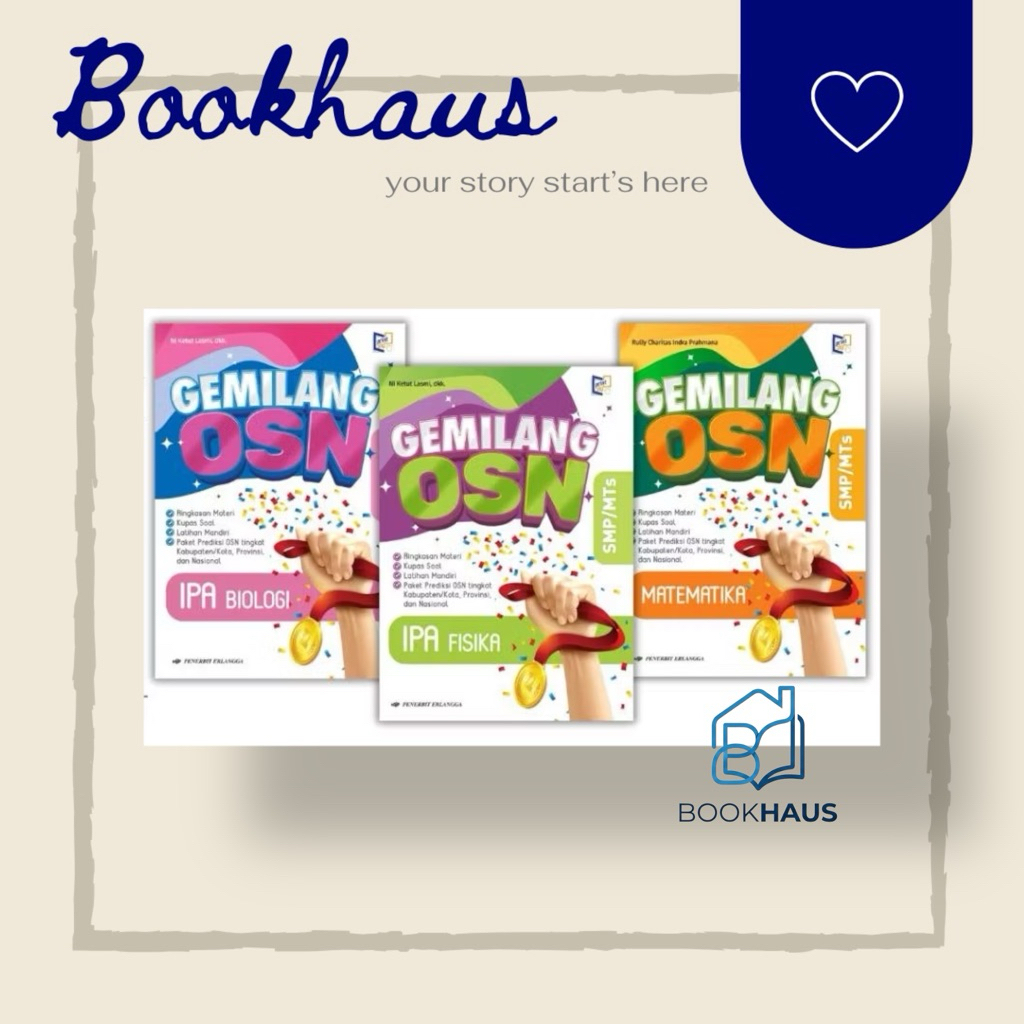[ORI] BUKU GEMILANG OSN MATEMATIKA - BUKU GEMILANG OSN IPA FISIKA - BUKU GEMILANG OSN IPA BIOLOGI SM