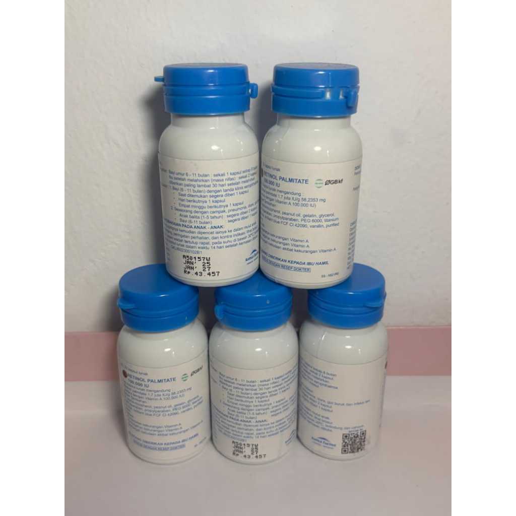Vitamin A Posyandu Kapsul Merah dan Biru - Harga 1 kapsul EXP 2028