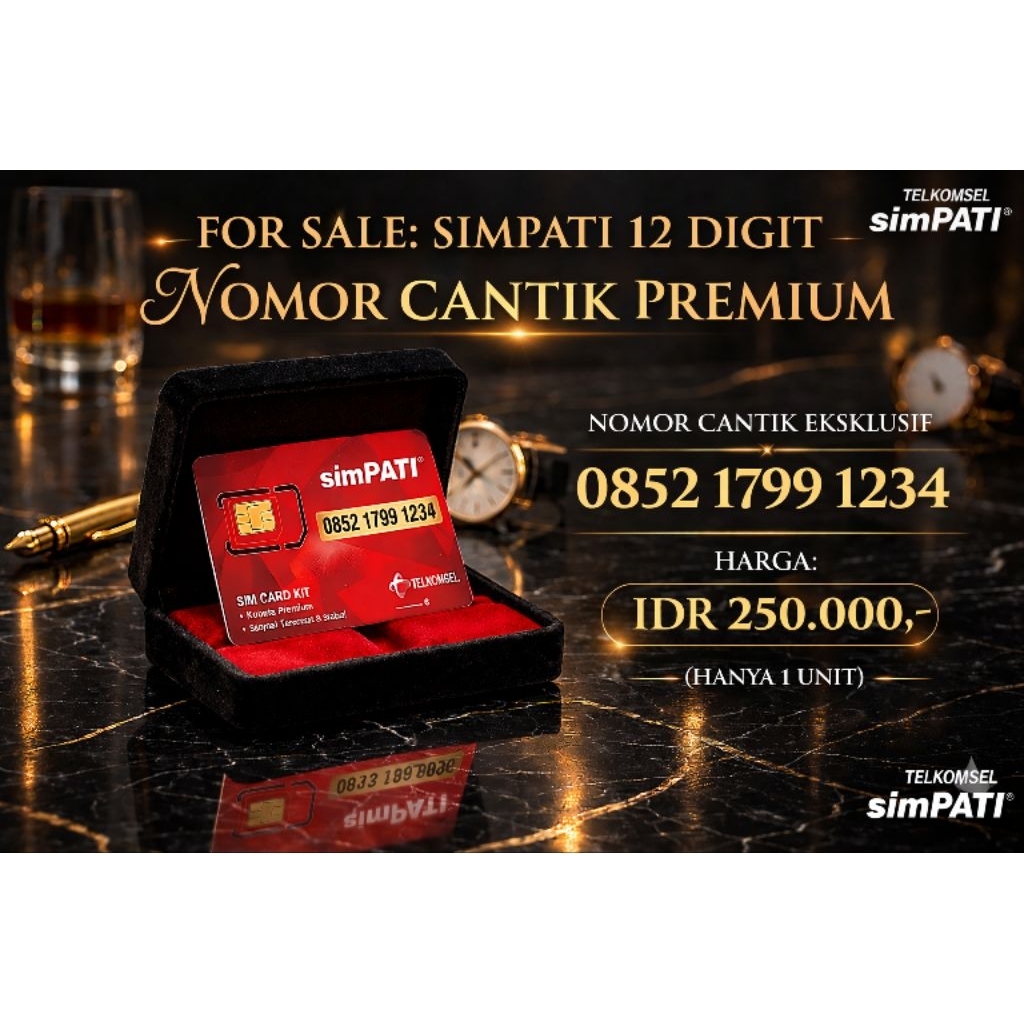 NOMOR CANTIK TELKOMSEL EKOR 12345,6789Telkomsel 4G