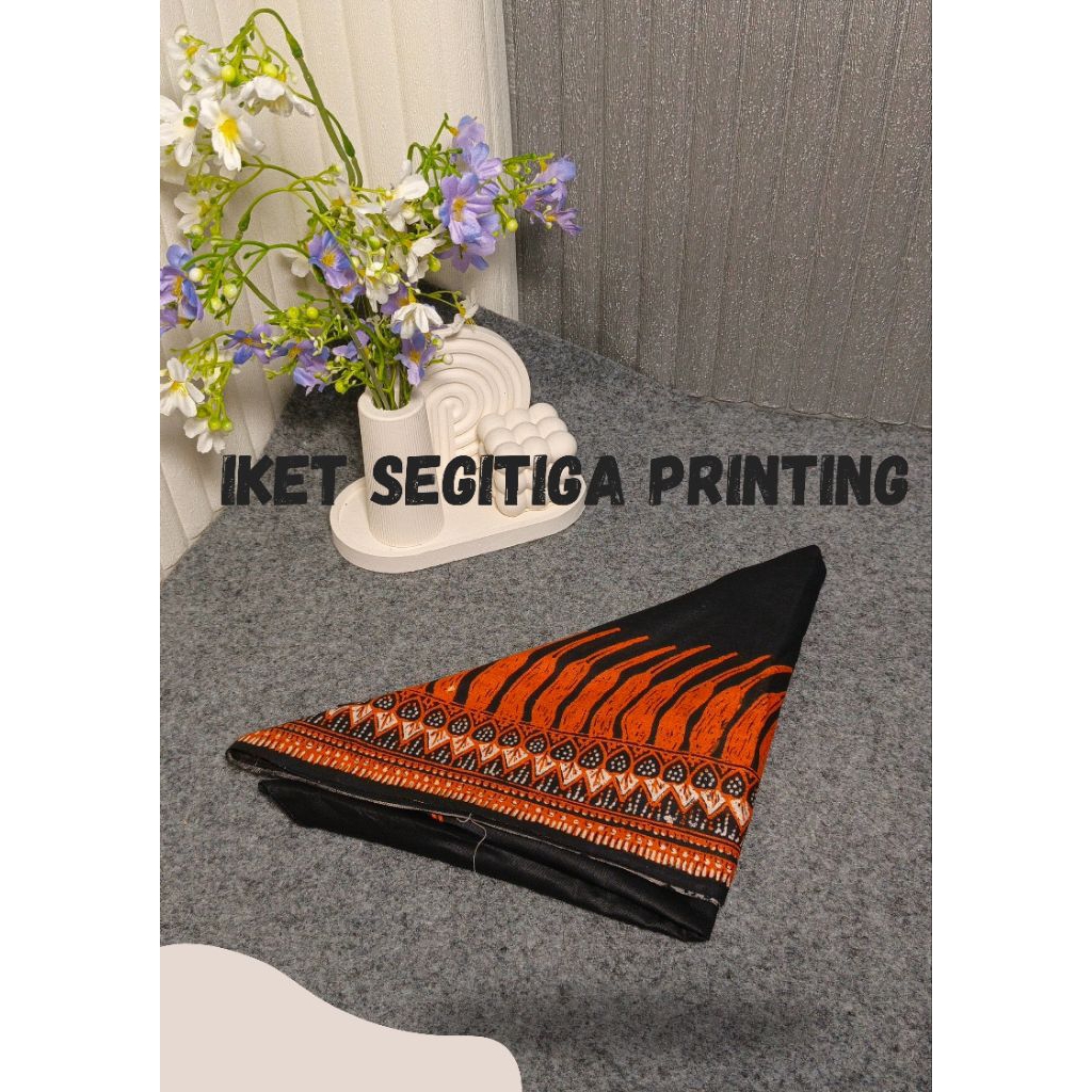 iket kepala segitiga | udeng segitiga | udeng | iket jawa | iket sunda traddisional | udeng printing