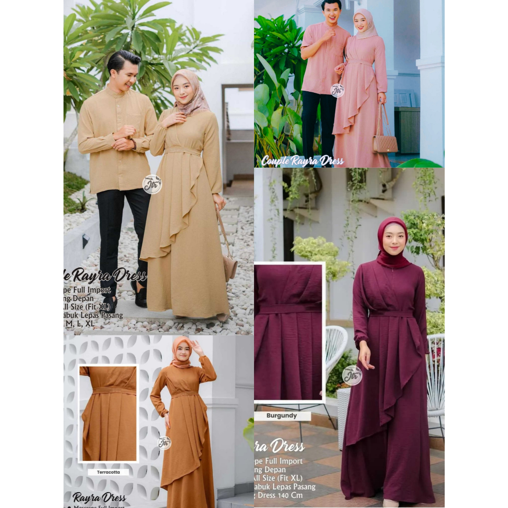 LARISA Couple Polos RAIRA Salma Lala Loly Floryn Set Ori Mk 100% Premium Dress Busui Gamis Terbaru