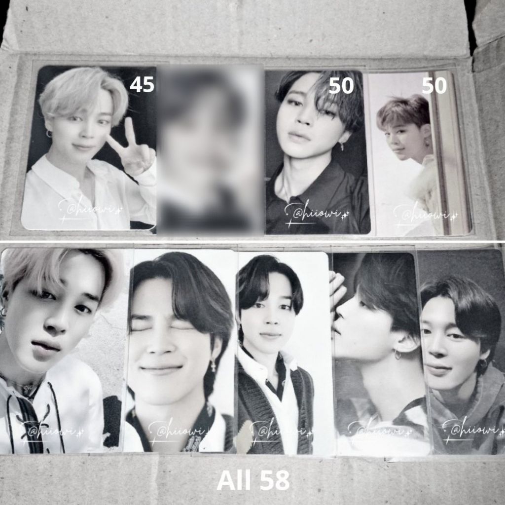 [READY SIAP KIRIM] PC Photocard Official BTS Park Jimin RPC Album BE, LYS ANS E, MOTS7 V2 V4, Dicon 