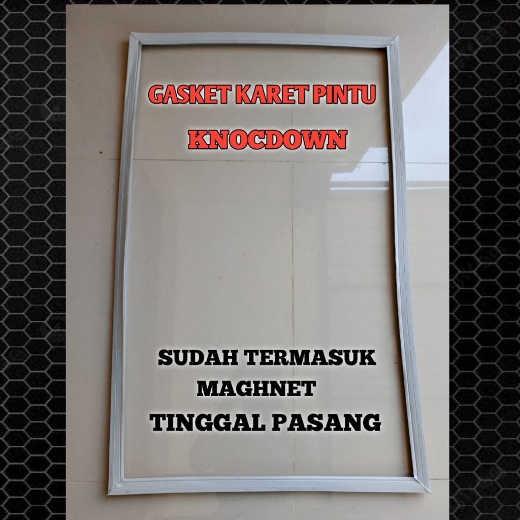 GASKET KARET PINTU FRIZER BOX FREEZER HAIER KNCODWON CUSTOM 90 X 50 Cm