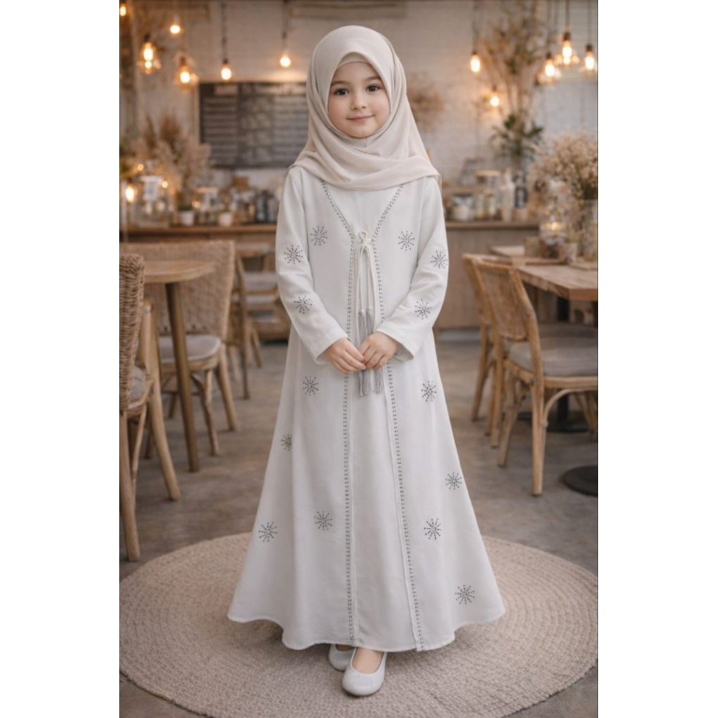 ABAYA HITAM PUTIH ANAK