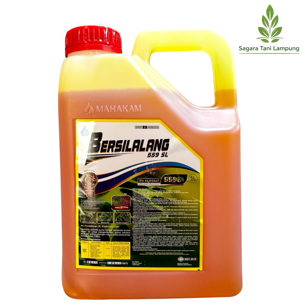 Herbisida Sistemik BERSILALANG 559SL Kemasan 5 Liter - Bersilalang Herbisida Sistemik Pembasmi Lulan