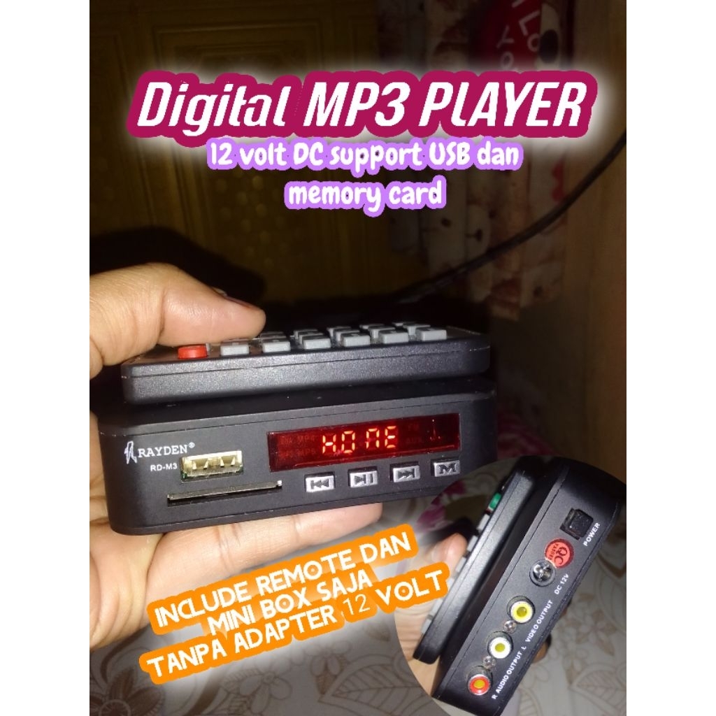 Digital player mini pemutar MP3 atau video MP4 merek Ryden Bekas pakai Kondisi menyala