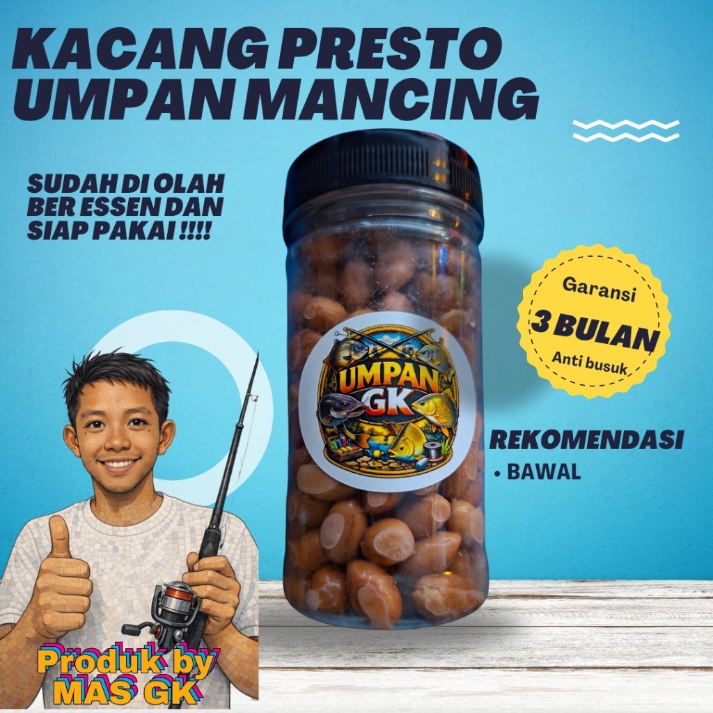 kacang presto umpan bawal