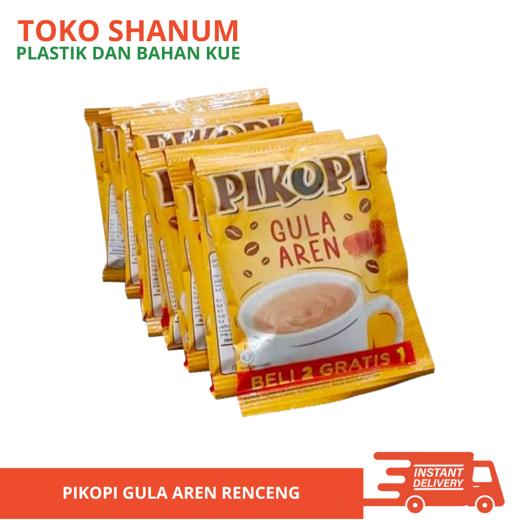 KAPAL API Pikopi Gula Aren Kopi Instan 15 Sachet Gula Aren Kreamer Nabati