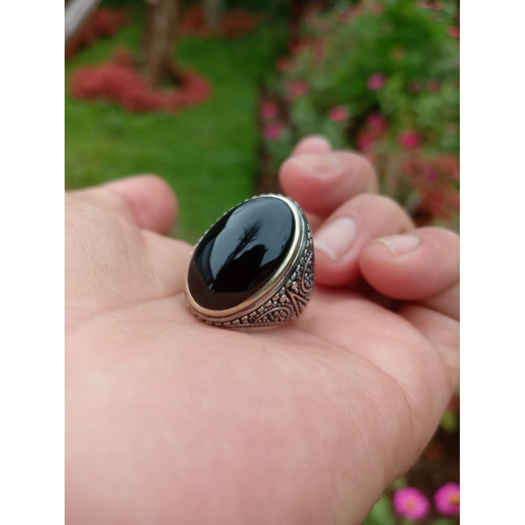 Batu akik Yaman wulung Asli original ( Real pict)