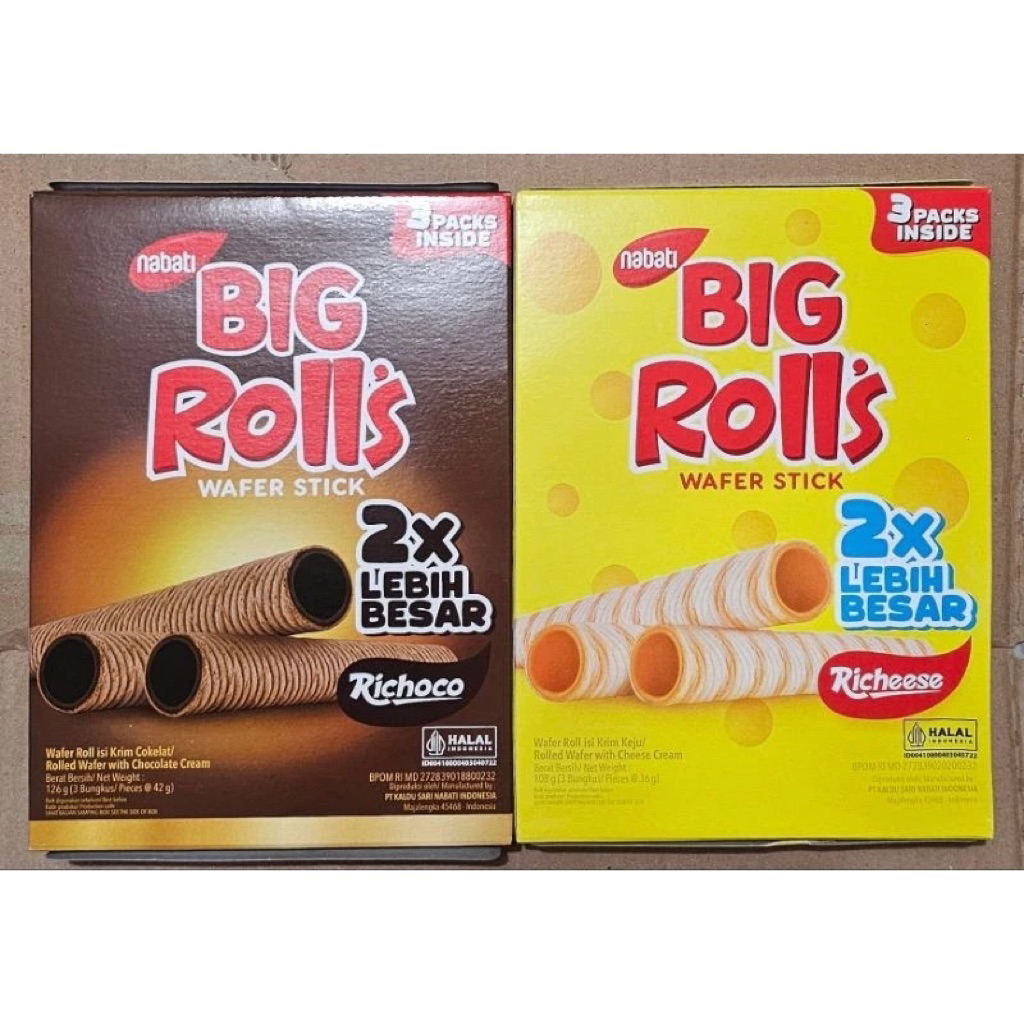 PROMO TERMURAH NABATI BIG ROLLS | Snack Wafer Nabati BIG ROLLS ALL VARIANT
