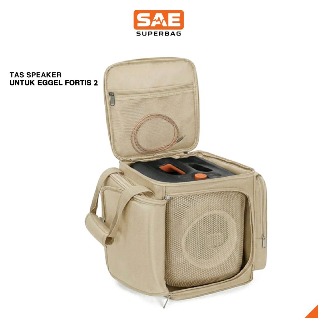 Tas Speaker Bluetooth Eggel Fortis 2 Protection Bag Case Premium Water Resistant Portable Handle