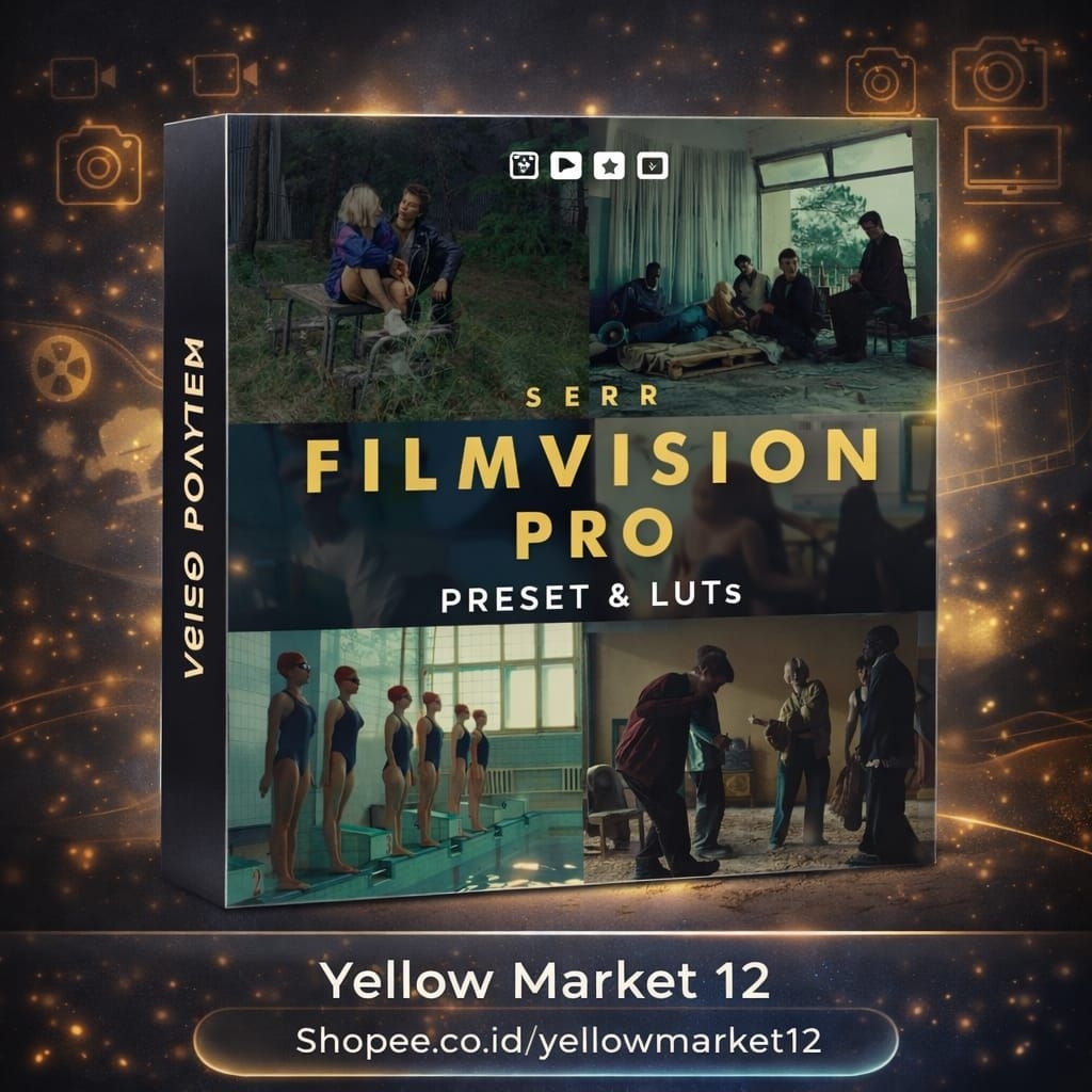 [NEW] FilmVision PRO by SERR Powergrades & LUTs | Davinci Resolve, Premiere ,Final Cut - Yellow Mark
