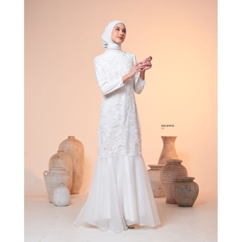 SOLEMIO MAXIDRESS / TERUSAN PANJANG / GAUN PESTA /BAJU MUSLIM / GAMIS MEWAH  IMPORT