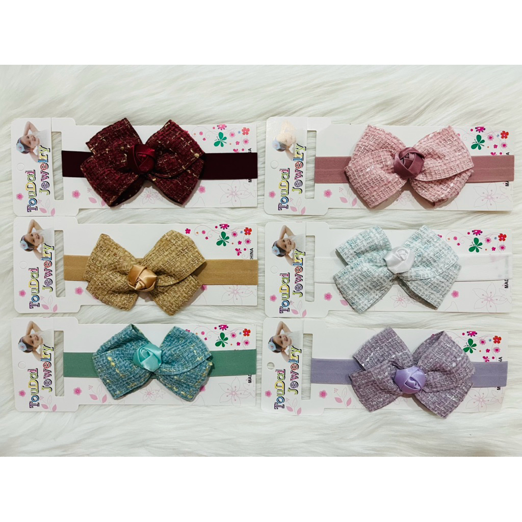 Bandana Bayi/Balita Perempuan Model Pita Bunga