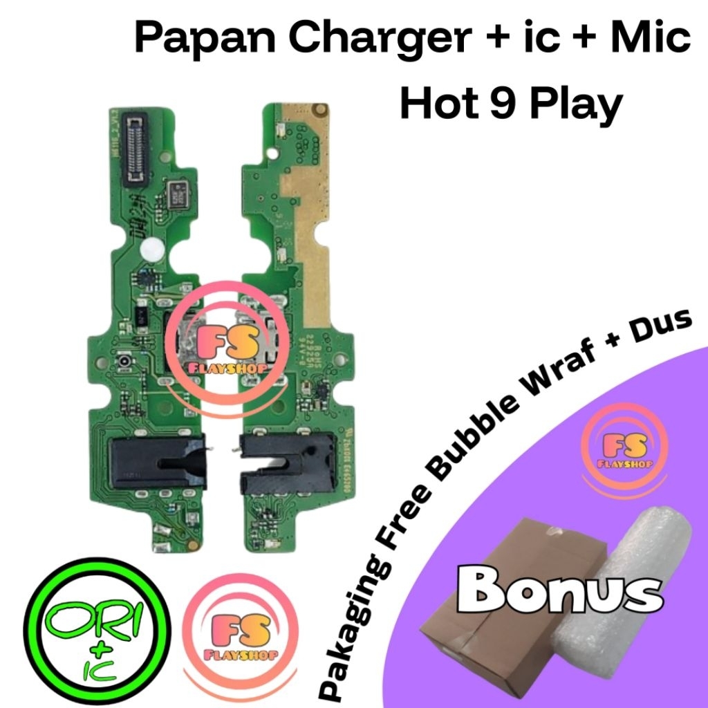 PAPAN CAS KONEKTOR CHARGER INFINIX HOT 9 PLAY HOT 10 PLAY HOT 11 PLAY CON CAS ORI + IC