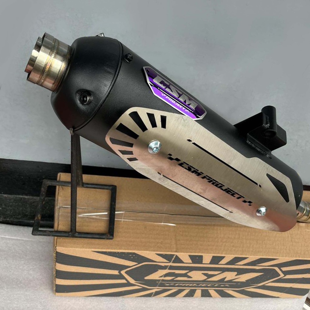 Knalpot Stndar Racing Vario LED new  125/150/160  suara bass adem original csm project