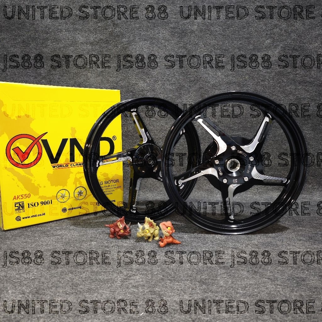 VND RACING ORIGINAL VELG CNC AK 550 PALANG 5 160x14 & 185x14 VARIO 110 VARIO 125 150 160 CBS ABS STY