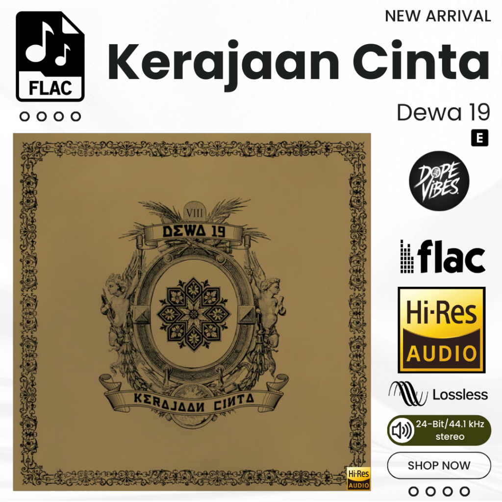 Kerajaan Cinta (2021) Dewa 19 Album FLAC Hi-Res Lossless 24-Bit/44.1 kHz