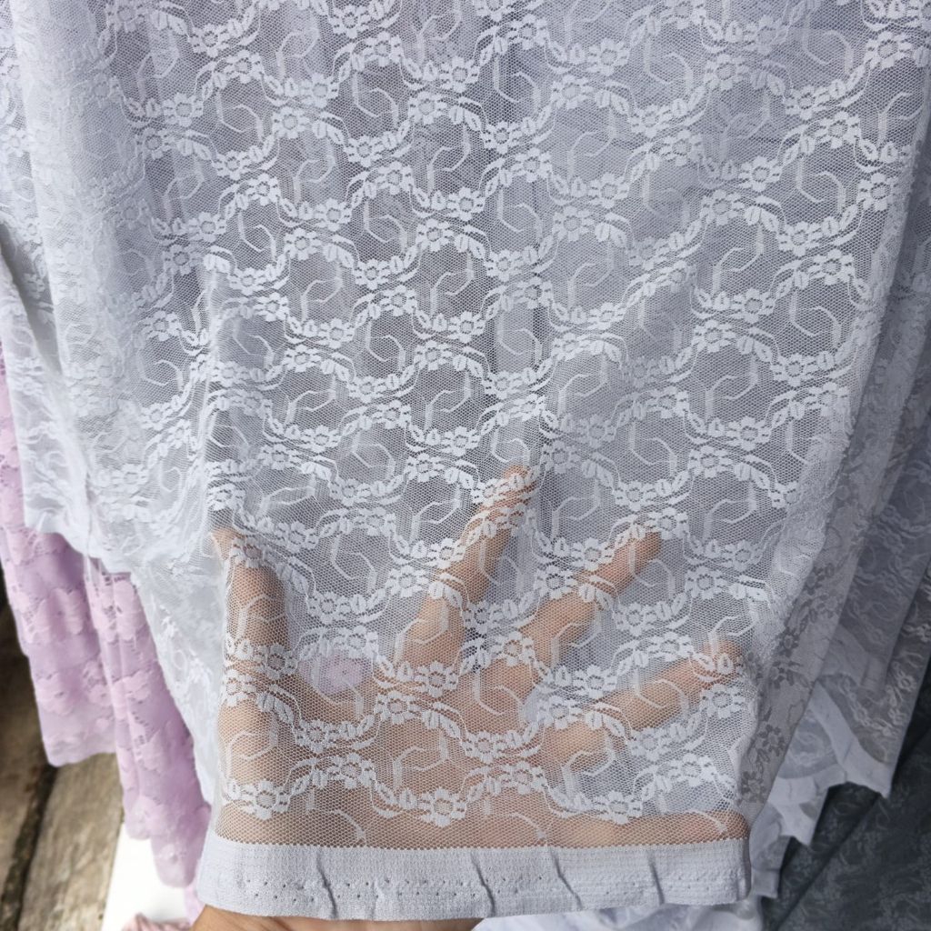 Kain Brokat Premium [0,5meter] - kain brokat stretch motif halus lembut - bahan brokat street lembut