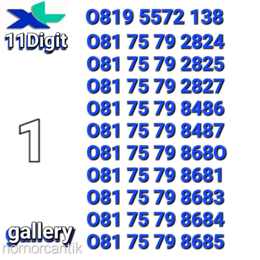 NOMOR XL 11DIGIT - XL NOMOR 11ANGKA..