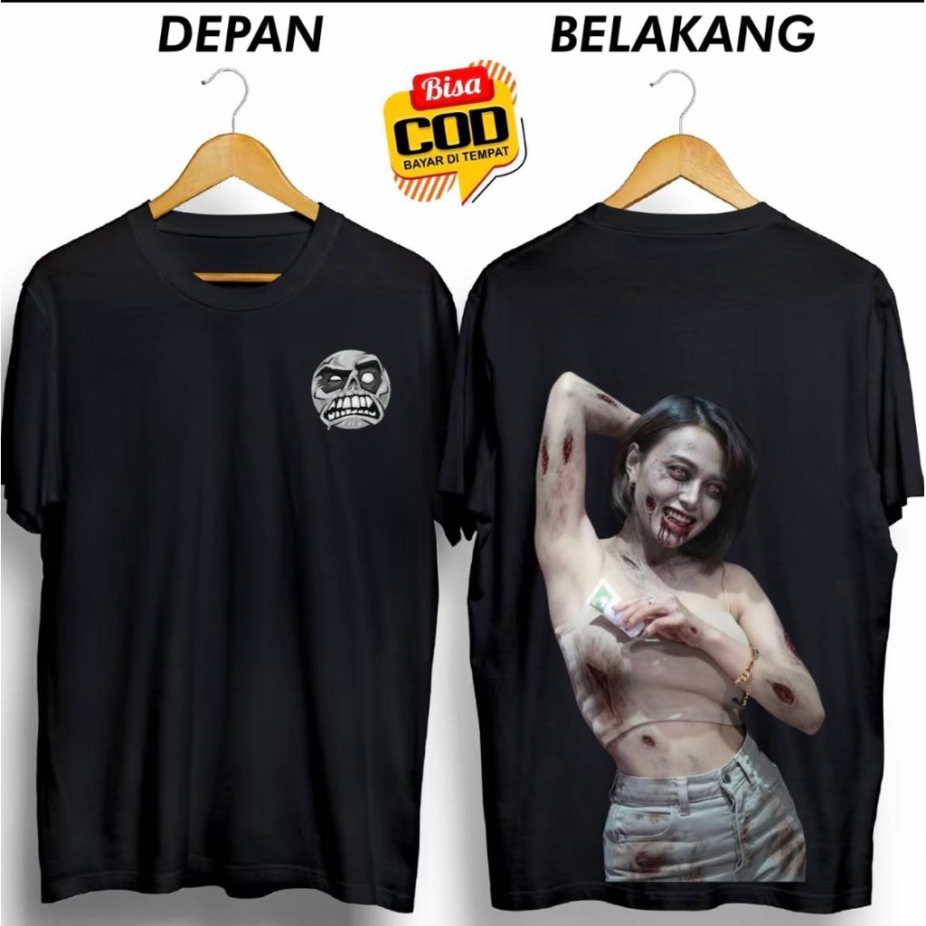 KAOS DISTRO PRIA HANTU CEWE CANTIK SEKSI