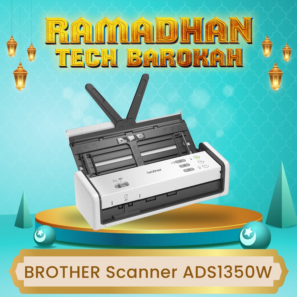BROTHER Scanner F4 ADS 1350W Scanner Portable Wifi Wireless Document Scanner Original GARANSI 3 TAHU