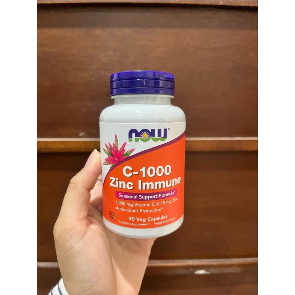 Now Foods C- 1000 Zinc Immune Vitamin C 90 Veg Capsules