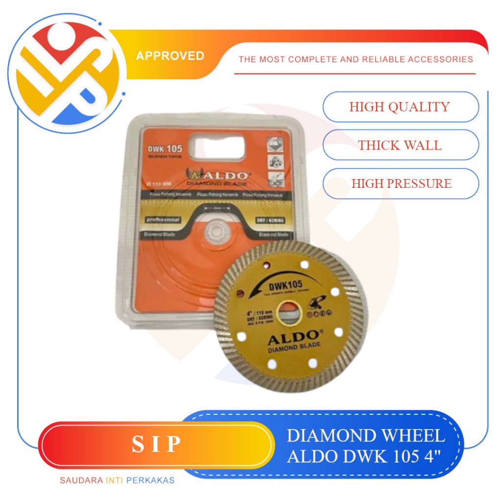 ALDO Pisau Potong Keramik Granit 4 Inch DWK 105 14.500 RPM