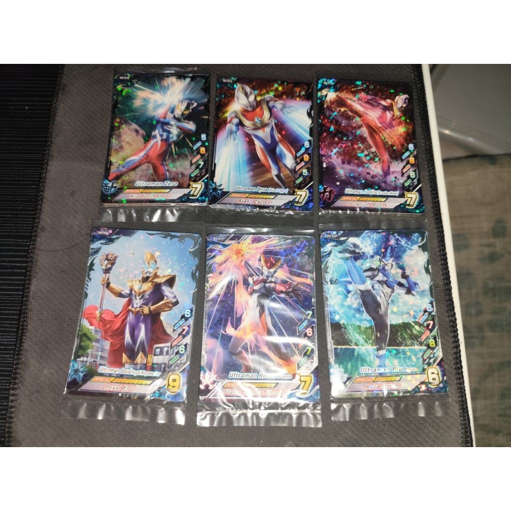 Kartu Ultraman Fusion Fight | SR (Super Rare) | Ultraman Dyna, Ultraman Zero, Ultraman Cosmos, Ultra