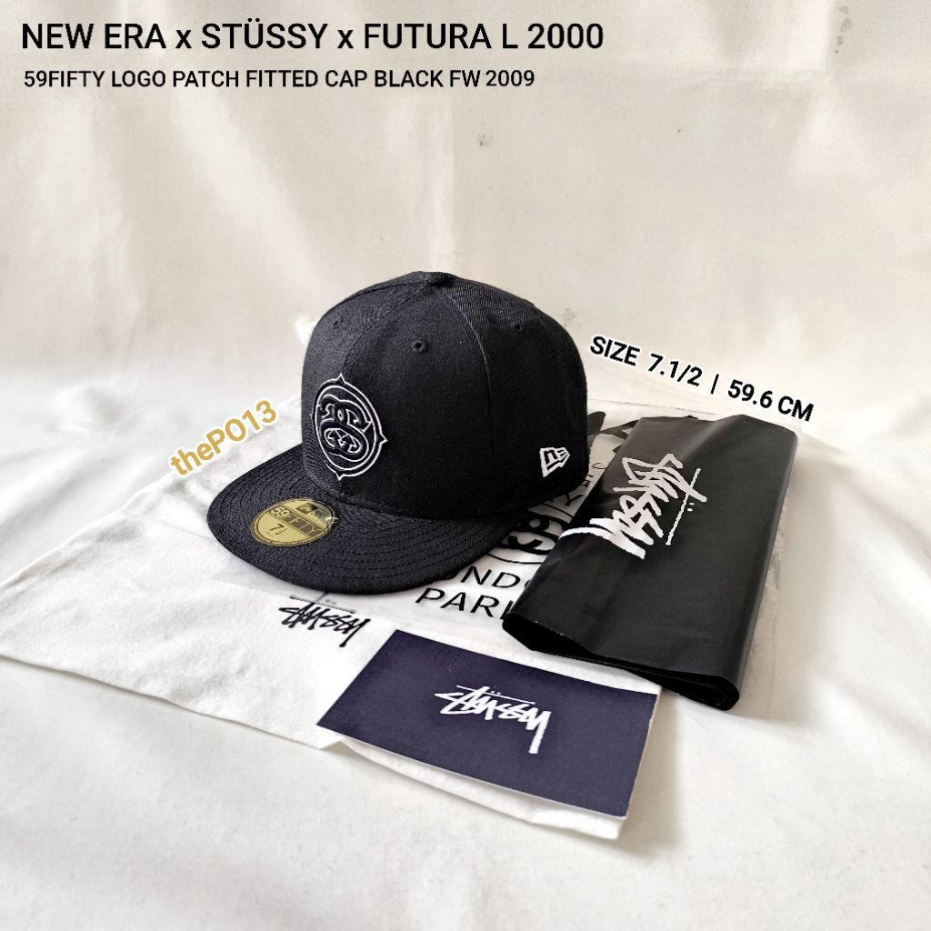 NEW ERA X STUSSY X FUTURA FL 2000 59FIFTY LOGO CAP BLACK FW2009 AUTHENTIC 100% BNWT