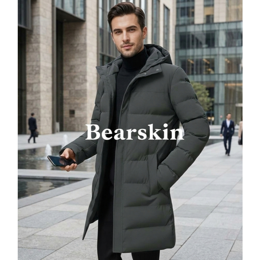 BEARSKIN | JAKET MANTEL JUBAH WINTER WATERPROOF MUSIM DINGIN PRIA HANGAT JEKET TEBAL KEREN UNISEX