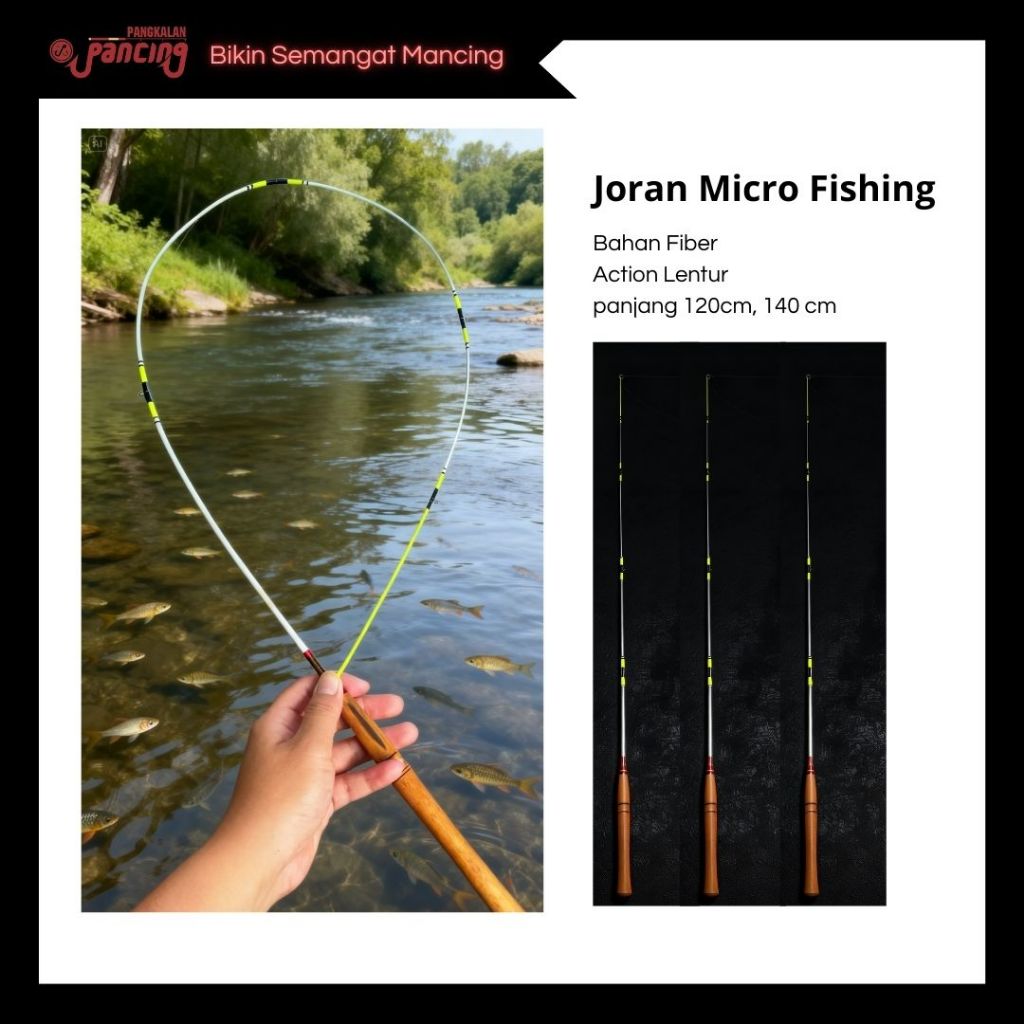 Joran Fiber Super Lentur untuk Ikan Wader Nilem